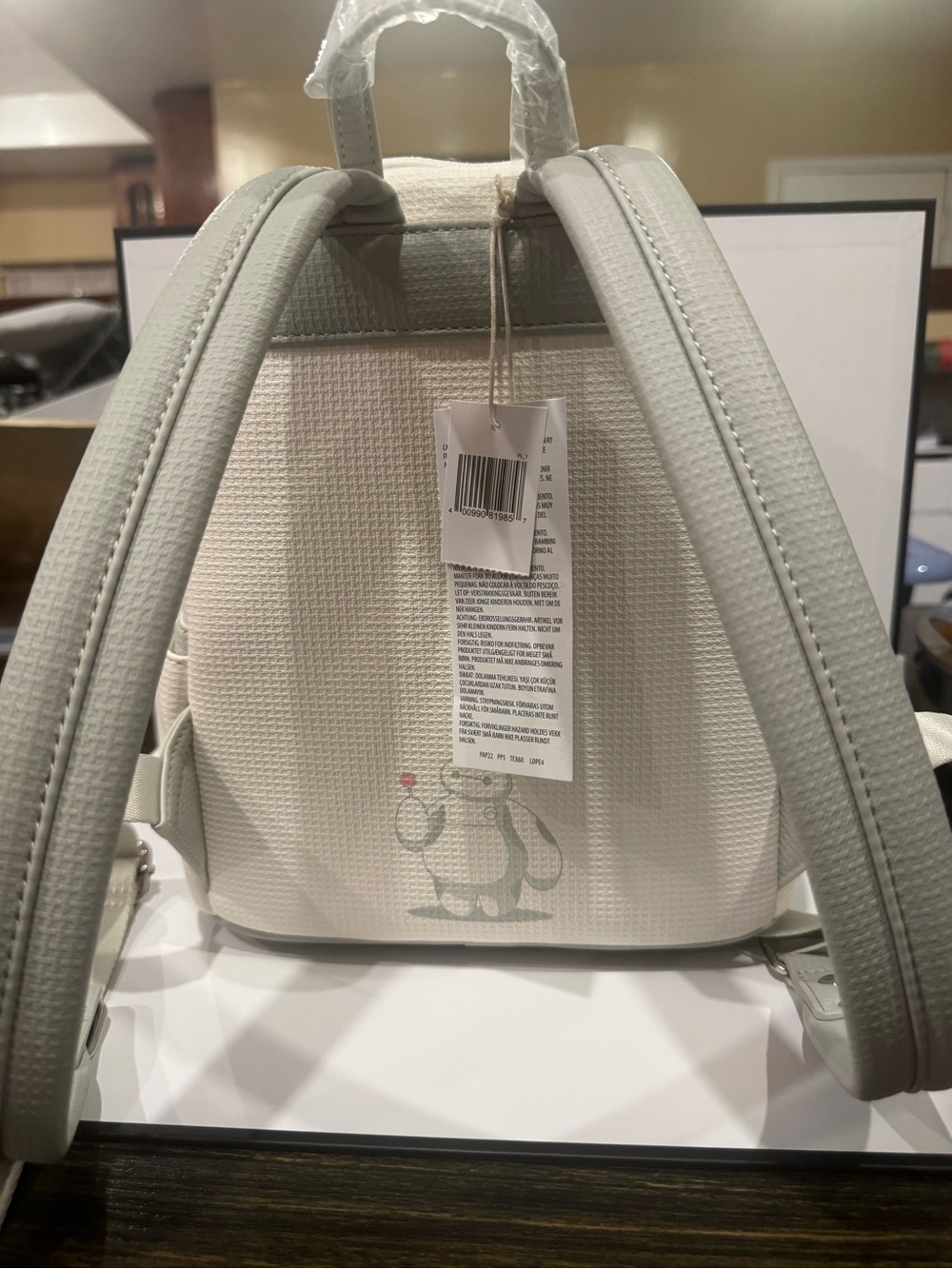 Loungefly Baymax-Inspired Mini Backpack - White with Silver Accents - Picture 4 of 8